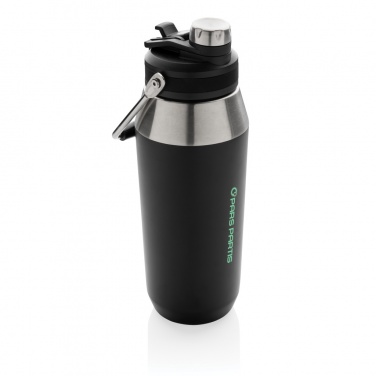 Logo trade promotional giveaways picture of: Vacuum stainless steel dual function lid bottle 1L